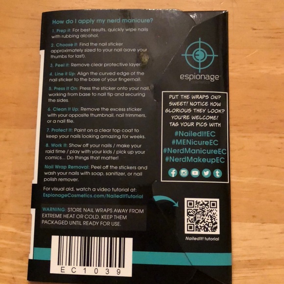 Espionage Cosmetics Nail Wrap Galaxy Wavelength - Picture 2 of 3